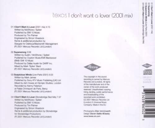 I don't want a lover (2001 Mix