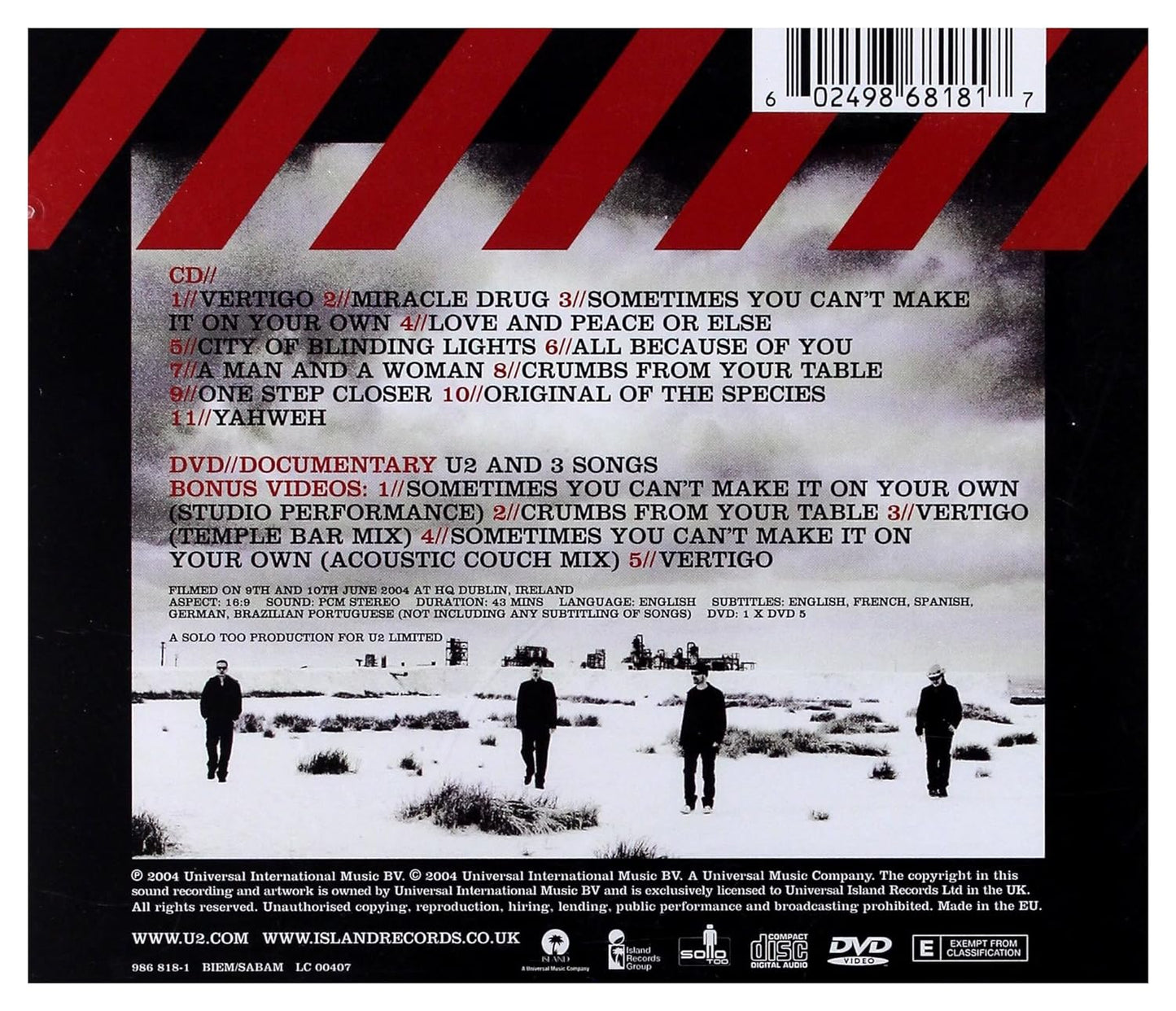 How to Dismantle an Atomic Bomb (Inclus 1 DVD