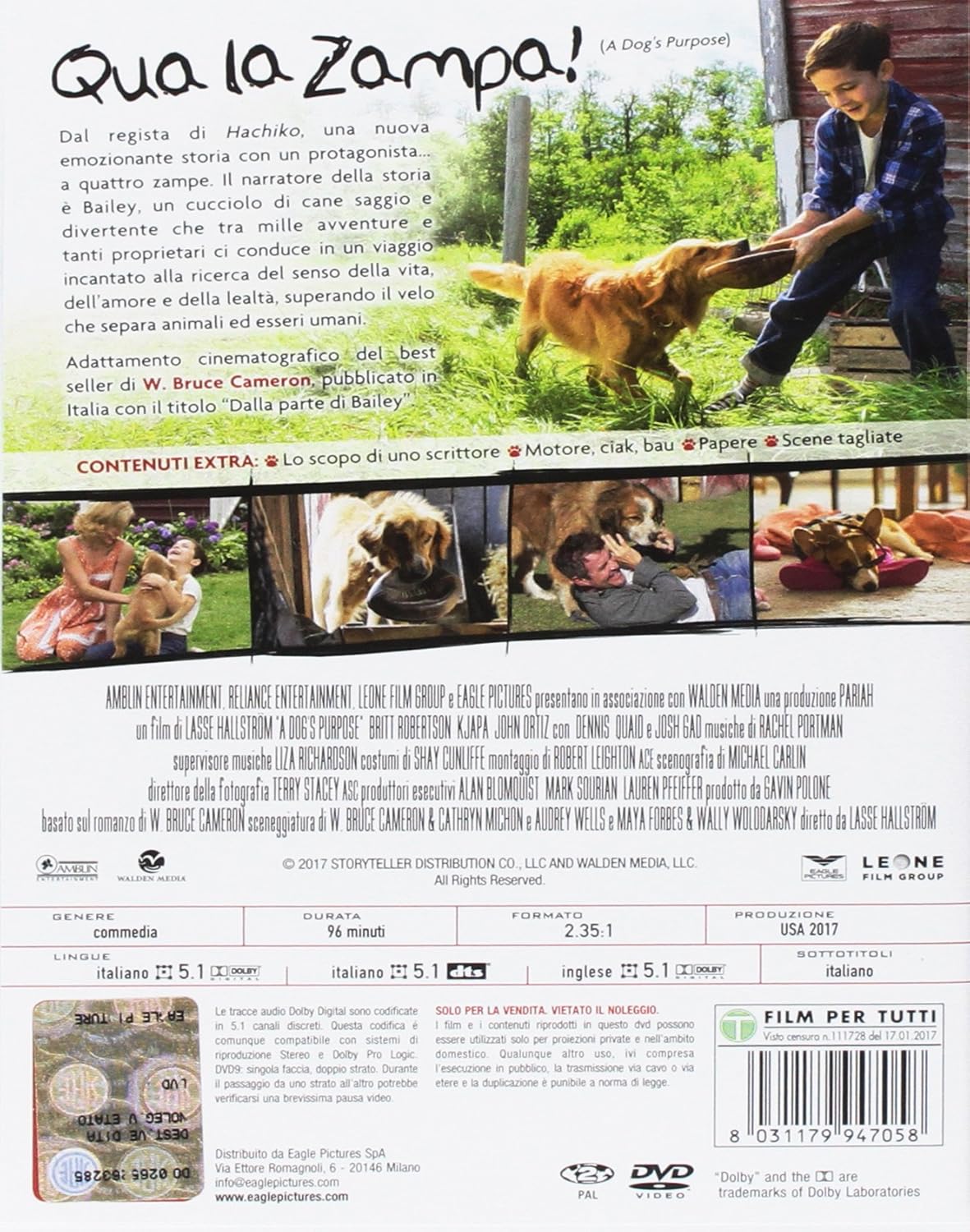 qua la zampa DVD Italian Import
