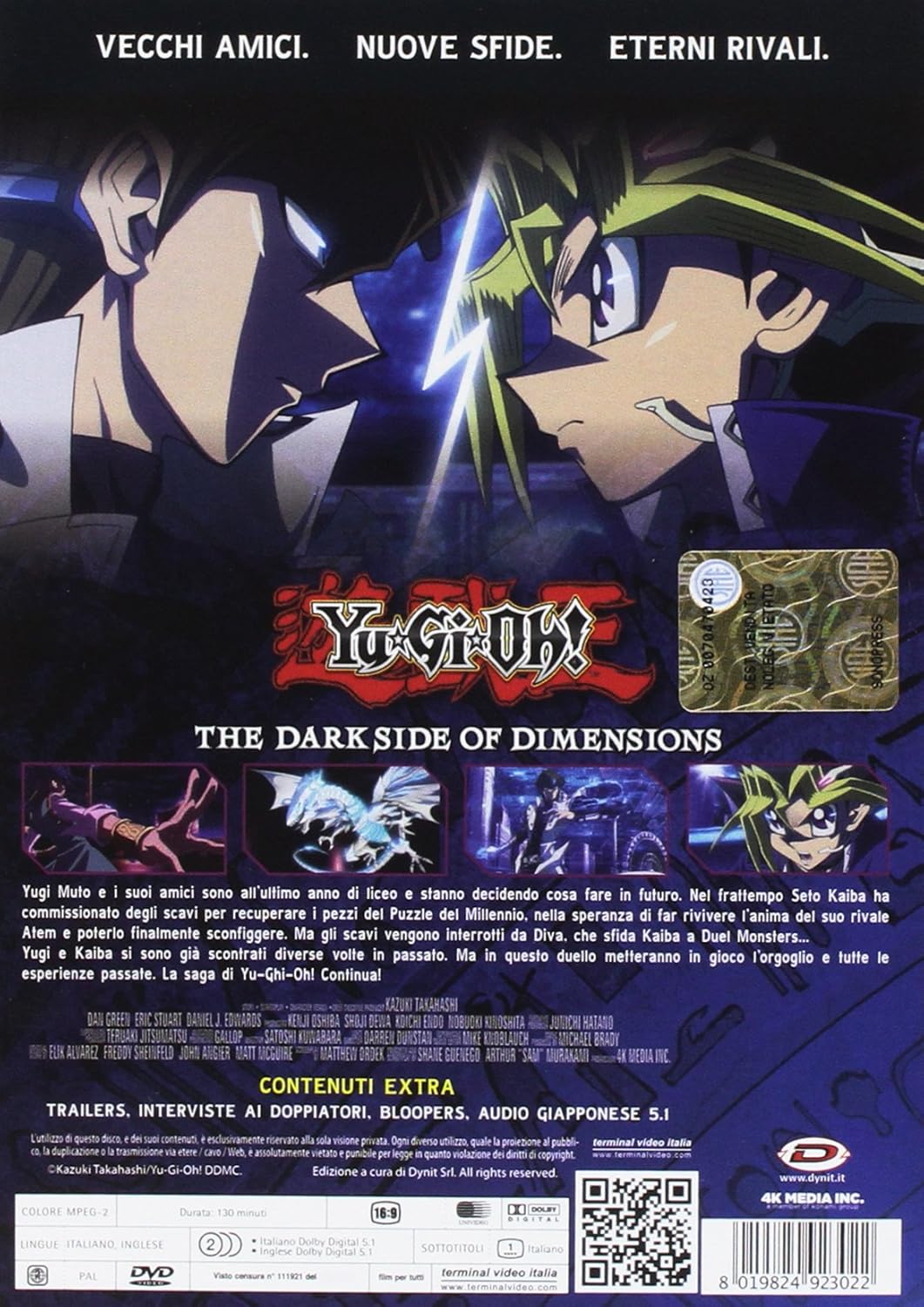 yu-gi-oh! - the dark side of dimensions (first press) DVD Italian Import