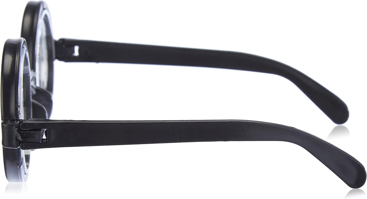 Boland 00371 - Brille Nerd, schwarz, Hornbrille, sympathischer Streber, Fachidiot, Sonderling, Karneval, Fasching, Mottoparty, Verkleidung, Accessoire Einheitsgröße Einzelartikel