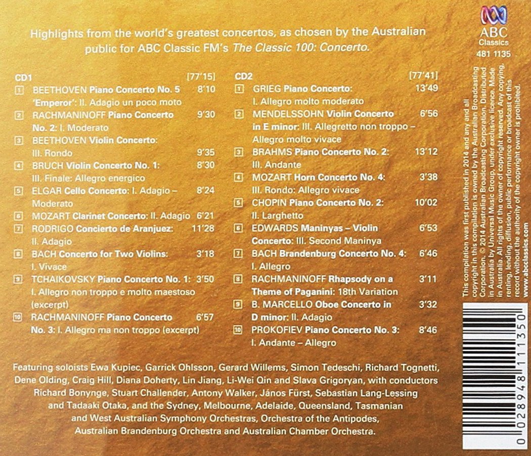 Classic 100:Concerto the Top T