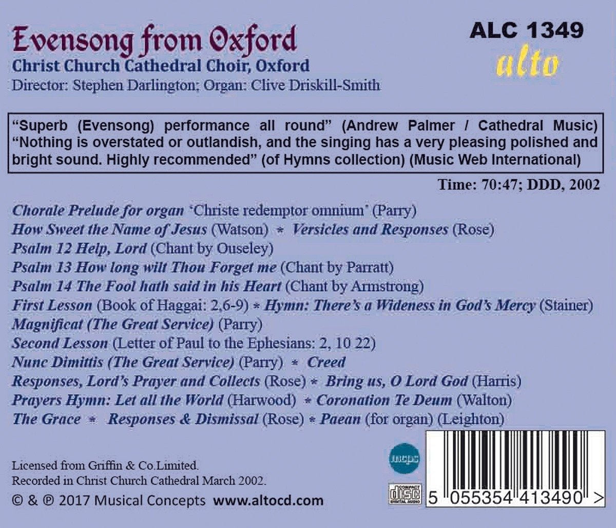 Various: Evensong from Oxford