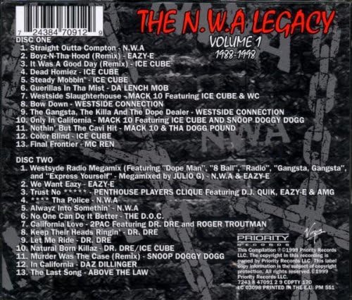 The N.W.A Legacy Volume 1 1988-1998