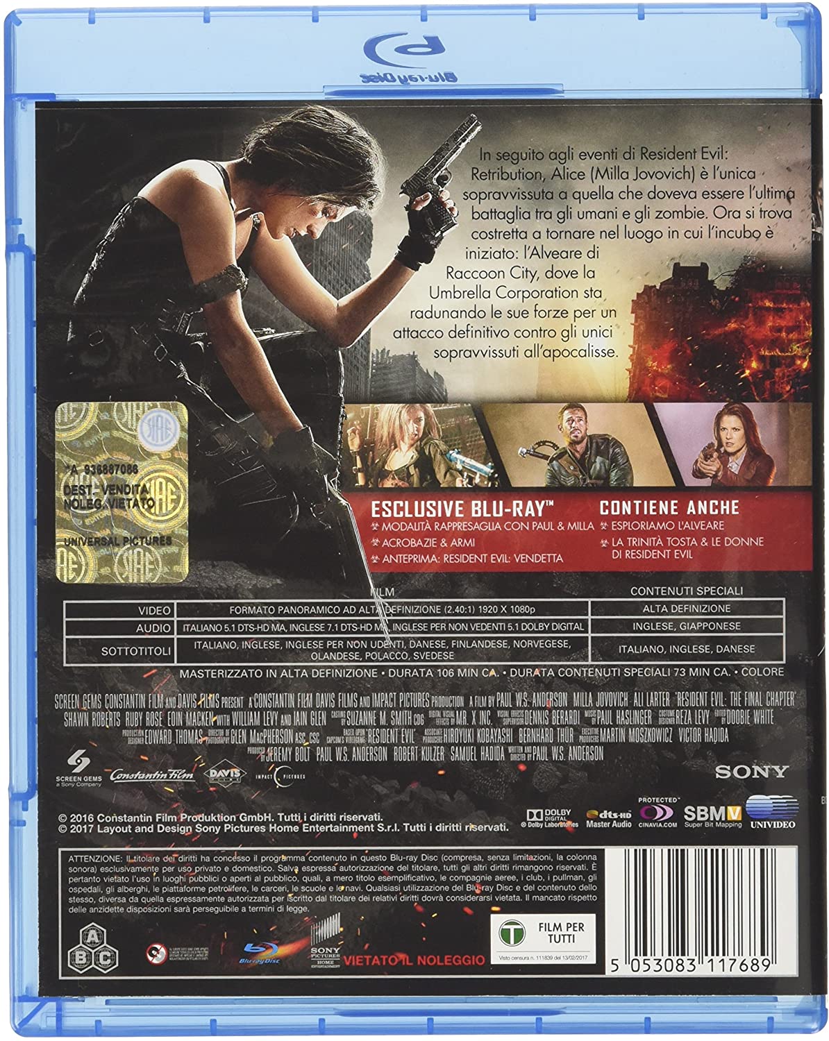 Resident Evil: the Final Chapter