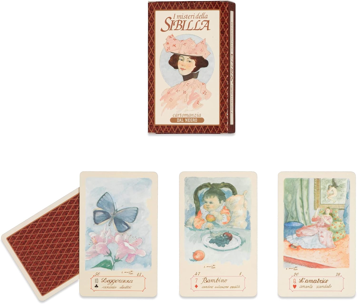 Dal Negro- I Misteri Della Sibilla Sibyla Cartas de Juego del Tarot, Multicolor (43003