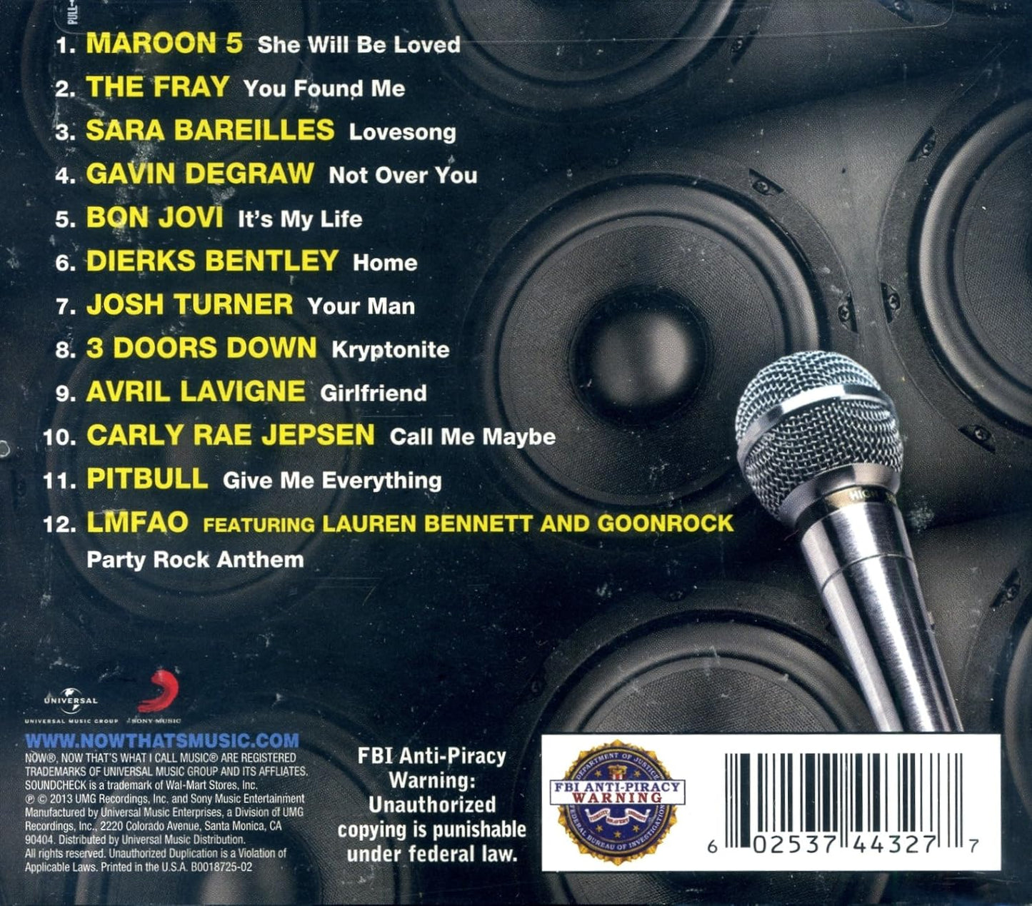 Maroon 5 - Now That's What I Call Soundcheck (1 CD)