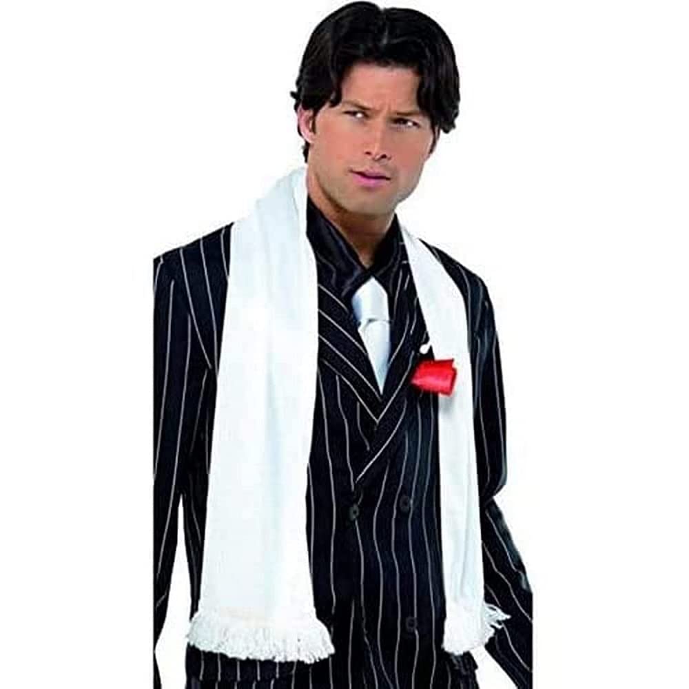 Smiffys 20s Scarf with Tassels, White