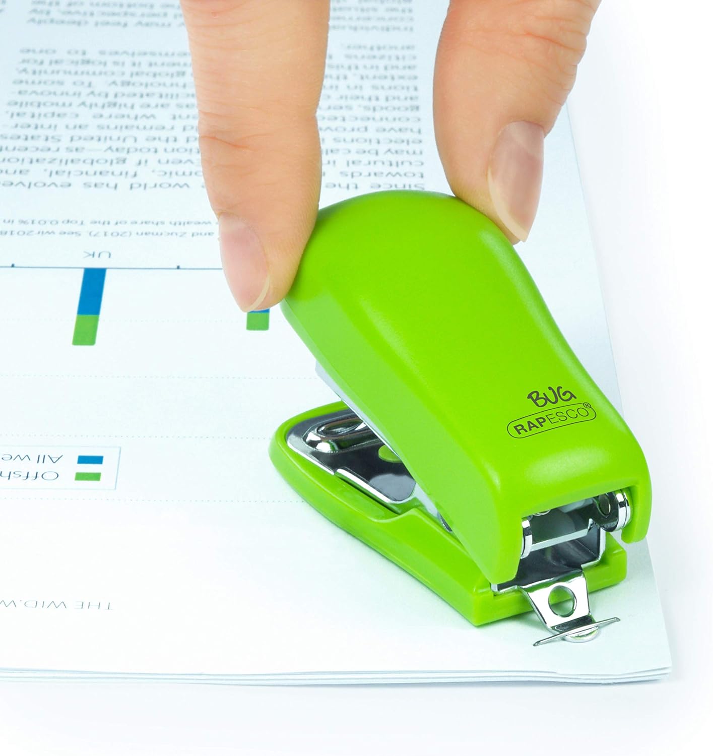 Rapesco 1411 Bug Mini Stapler with 1000 x 26/6mm Staples