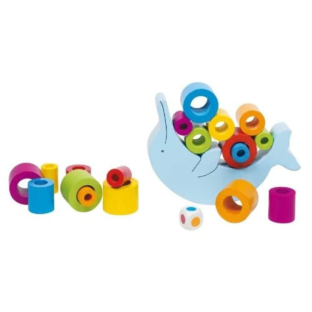 GOKI- Juegos de acción y reflejosJuegos de habilidadGOKIDelfín de Equilibrio, Multicolor, Medium (1