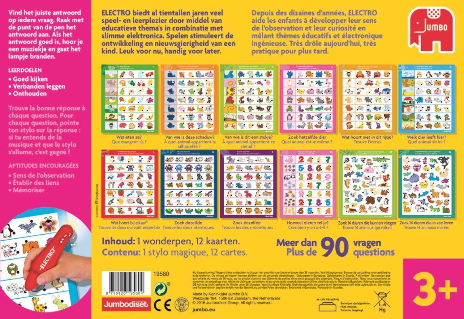 Electro Wonderpen Dierenpret Preescolar Niño/niña - Juegos educativos (Multicolor, Preescolar, Niño/niña, 4 año(s), 12 páginas, Holandés, Francés