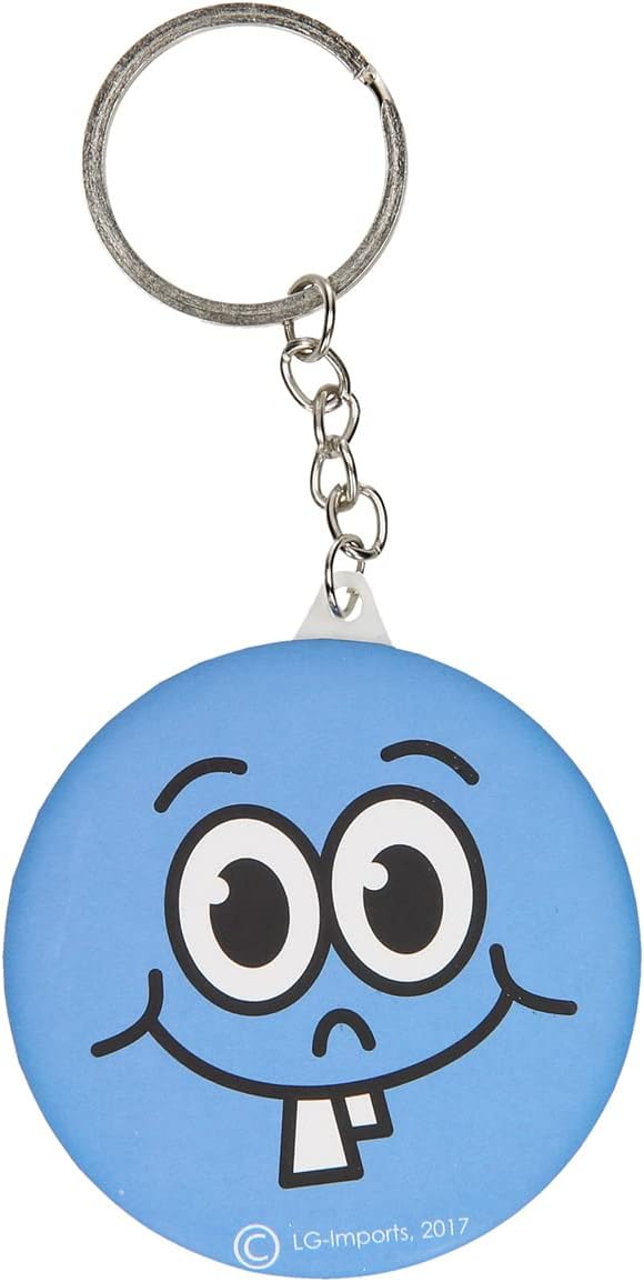 kleine-grabbelcadeautjes - Sleutelhanger - Lachgezicht met Spiegeltje (1 TOYS