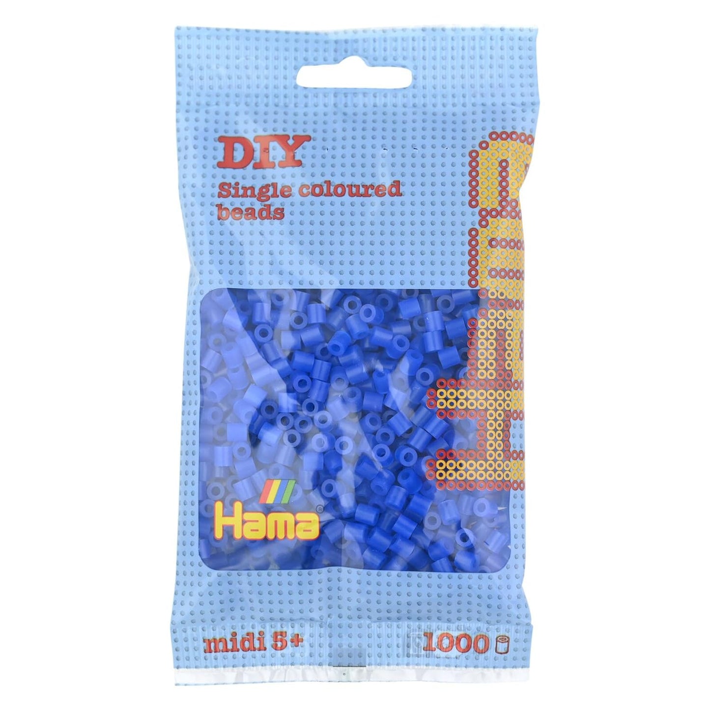 Hama Beads - Neon Blue (1000 Midi Beads)