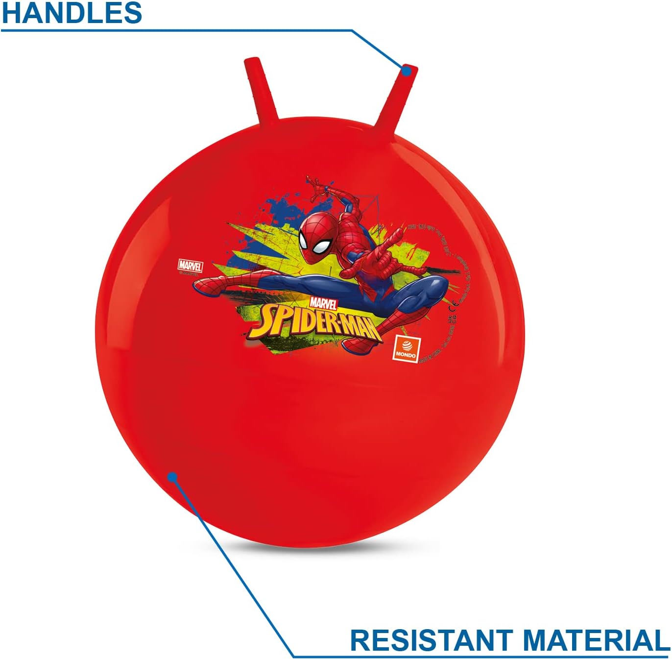 Spiderman Mondo Kangaroo Hopper with Two Hand Grip
