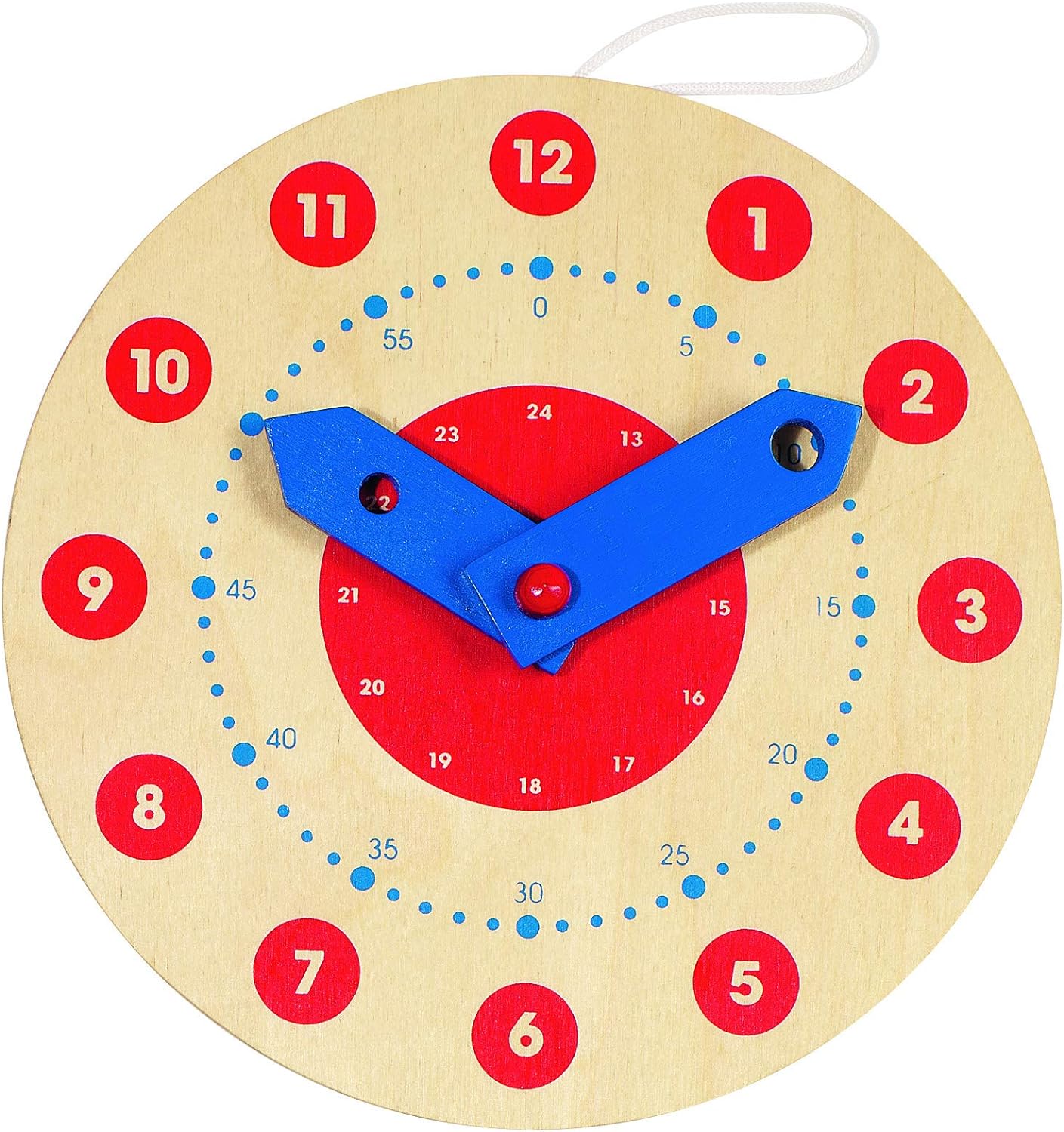 Goki- Reloj, Aprende a Leer la Hora, Multicolor, pequeña (58980