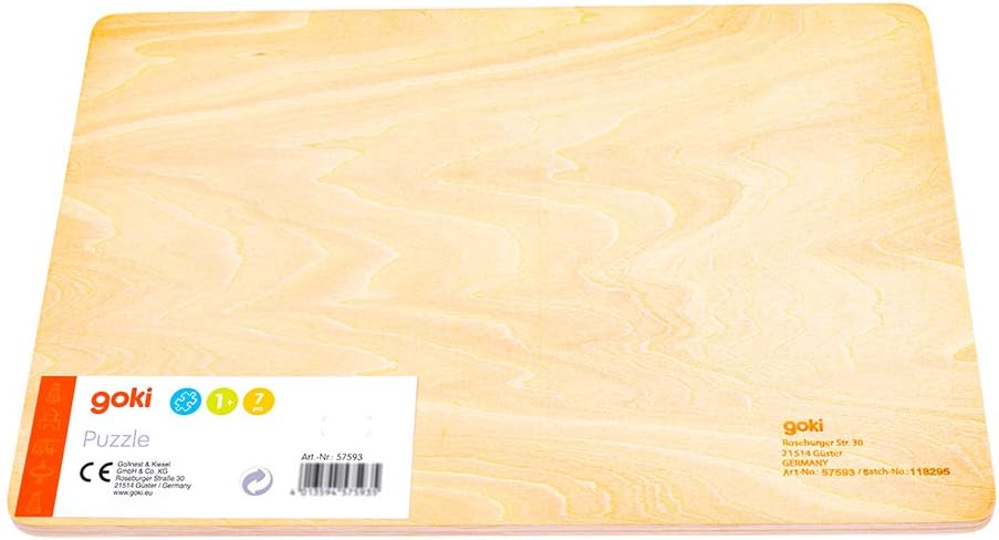 Goki- Encaje, vehículos de construcción, Multicolor (57593