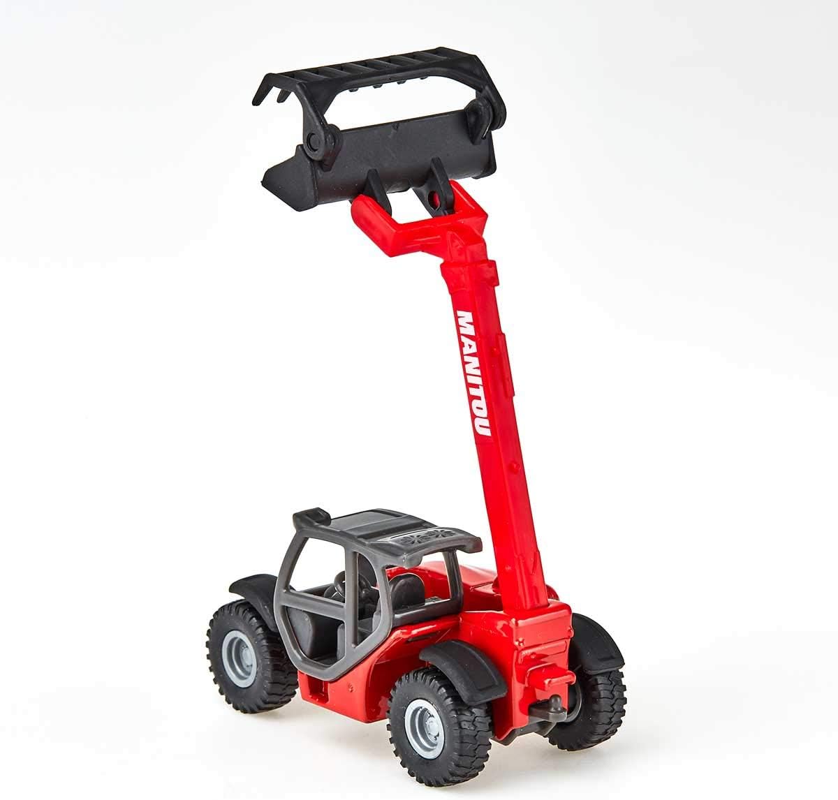 siku 1482, Carretilla telescópica Manitou MLT840, Metal/Plástico, Rojo, Brazo de carga móvil