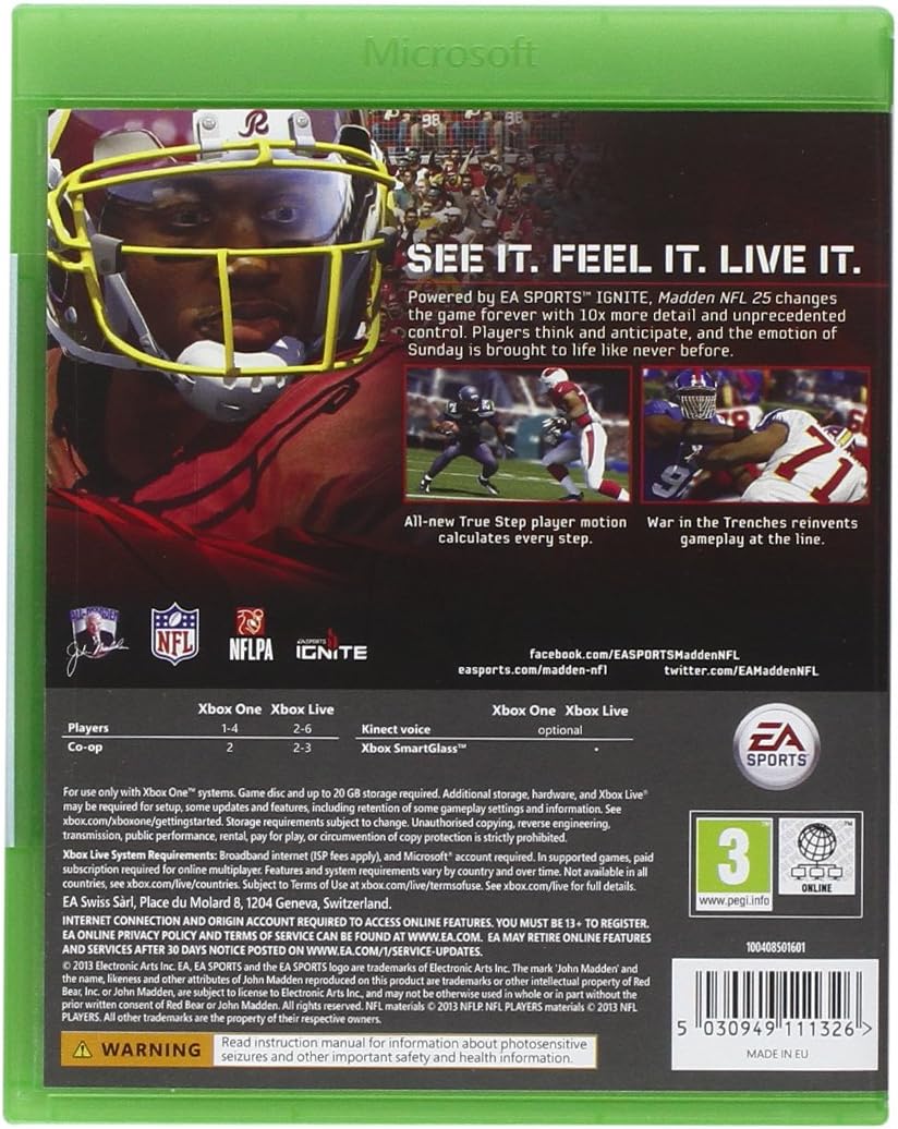 EA SPORTS NFL ANNIVERSARY MADDEN Xbox One Videogiochi Italiano