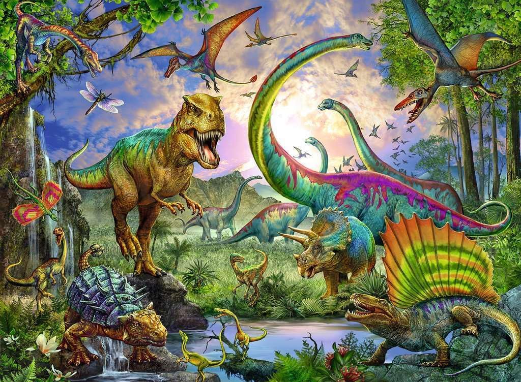 Ravensburger - Puzzle: Dinosaurios, Puzzles Niños 8 Años, Puzzle 8 años o Más, Puzzles para Adultos, Rompecabezas Niños, Puzzle 200 Piezas XXL, Regalo Niño 8 Años, Ravensburger Puzzle, Jigsaw