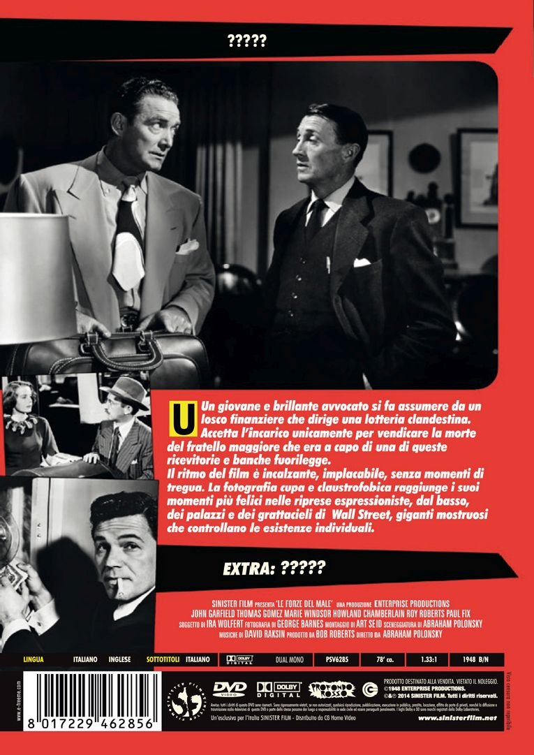 le forze del male dvd Italian Import
