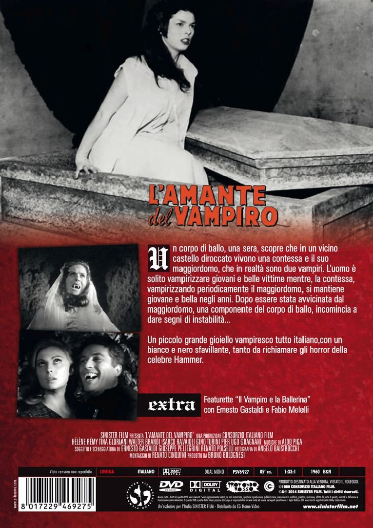 l'amante del vampiro dvd Italian Import