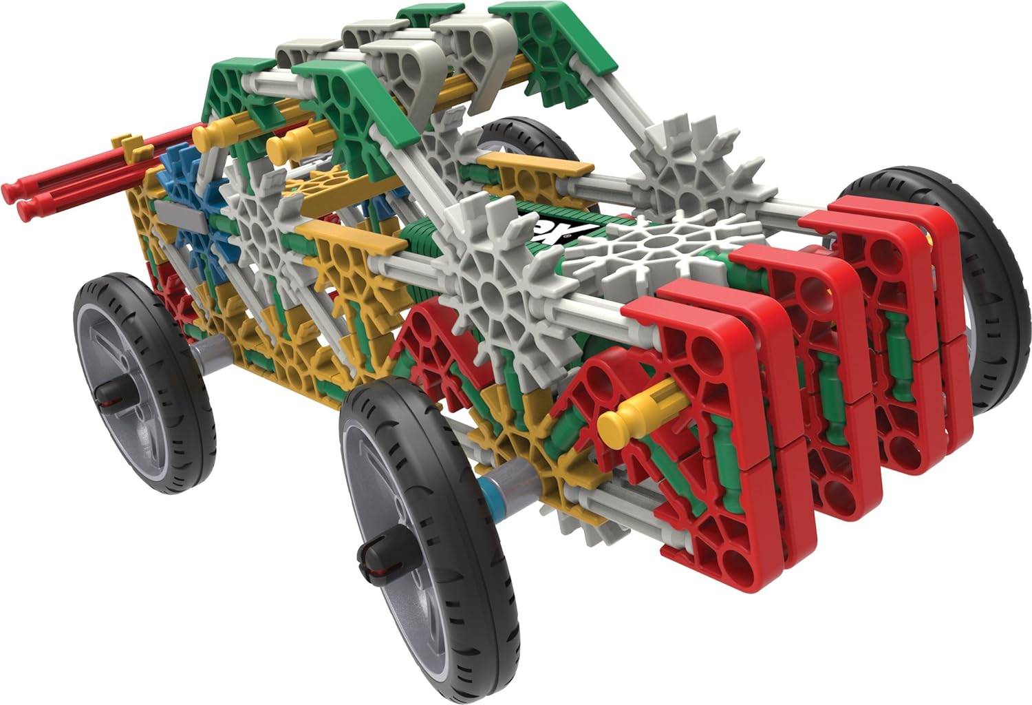 K'NEX | Power and Play Motorised Building Set | Educational Toys for Kids, 529 Piece Stem Learning Kit, Engineering for Kids, Fun and Building Construction Toys Ages 7+ | Basic Fun 23012 Without addit