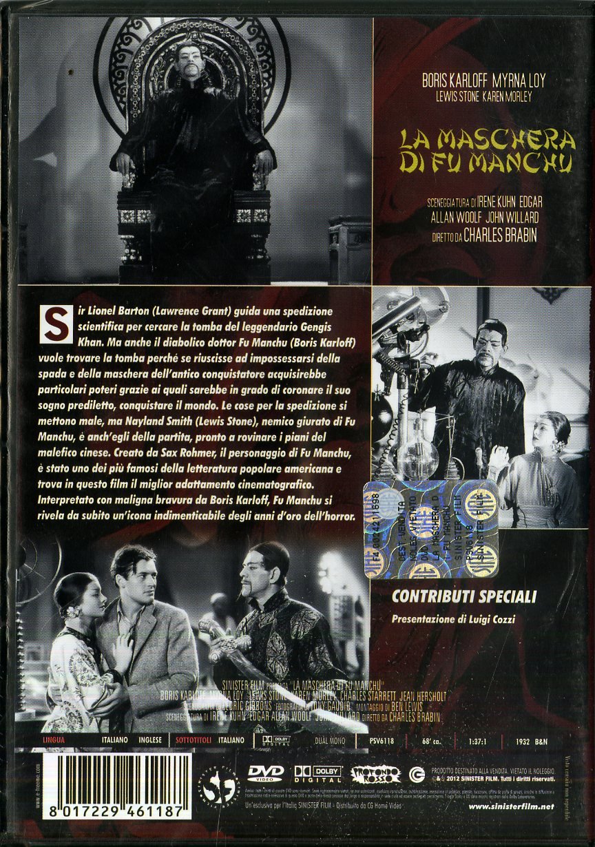 La Maschera Di Fu Manchu