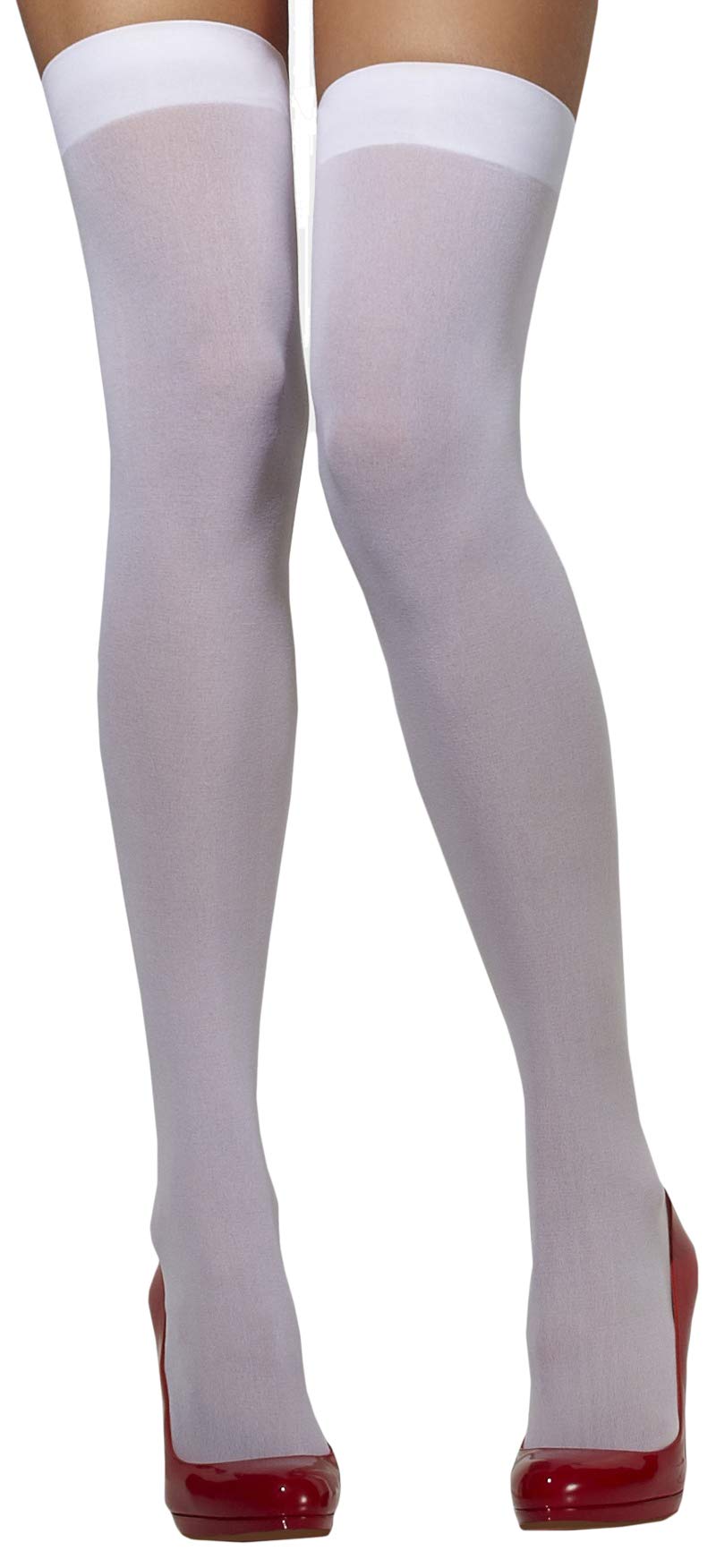 Smiffys Opaque Hold-Ups, White
