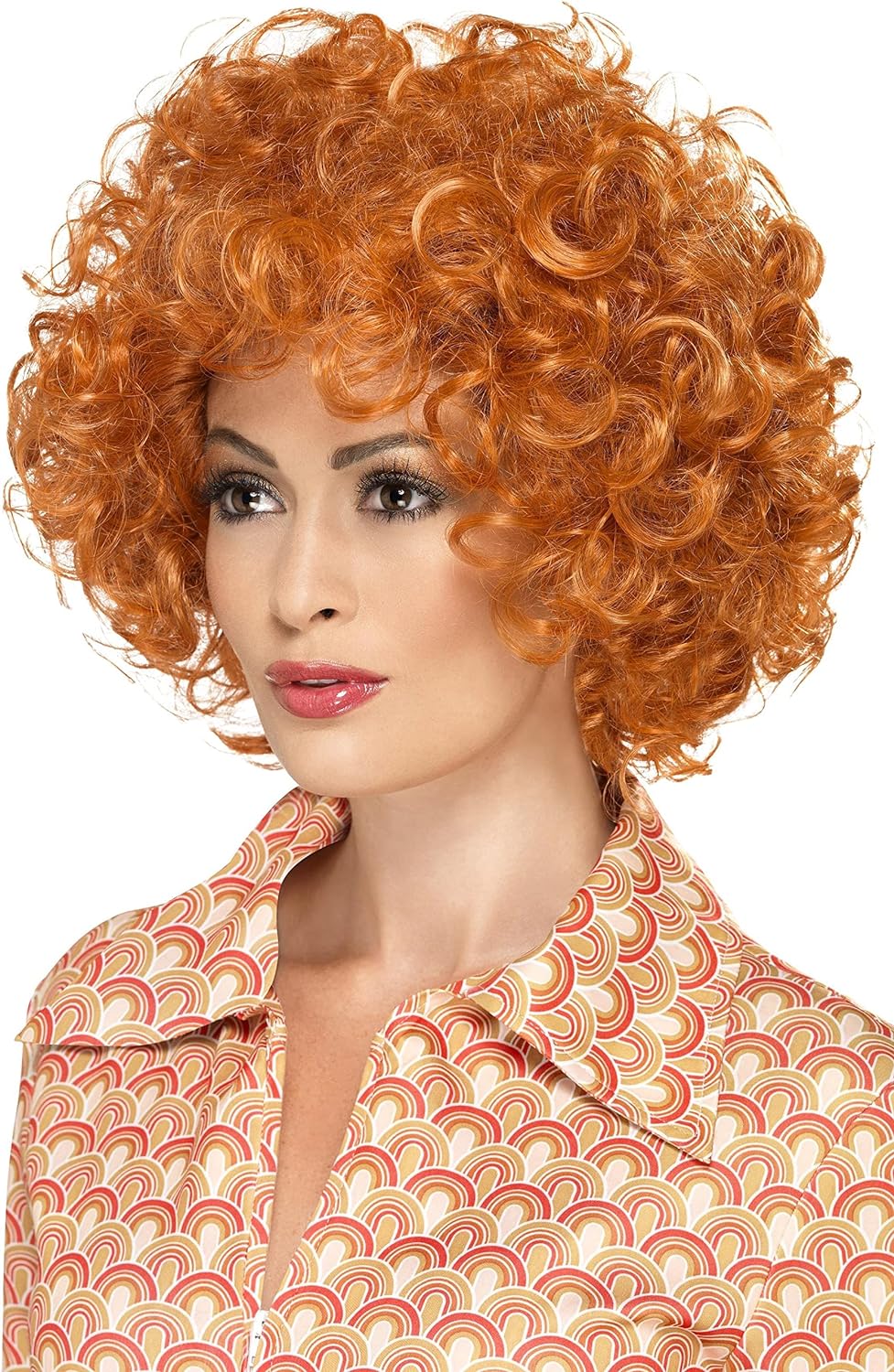 Smiffys Curly Afro Wig, Ginger