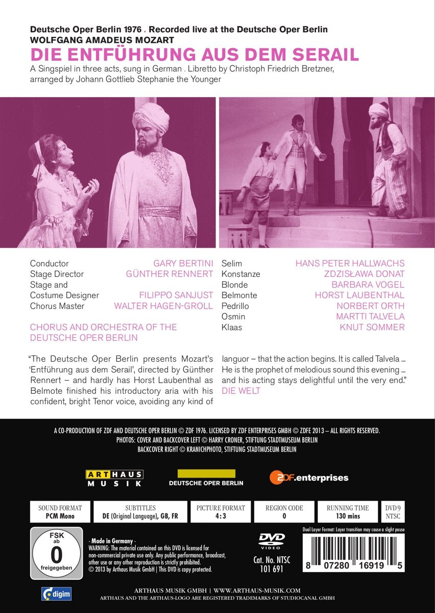 Mozart: Entfuhrung Aus Dem Serail