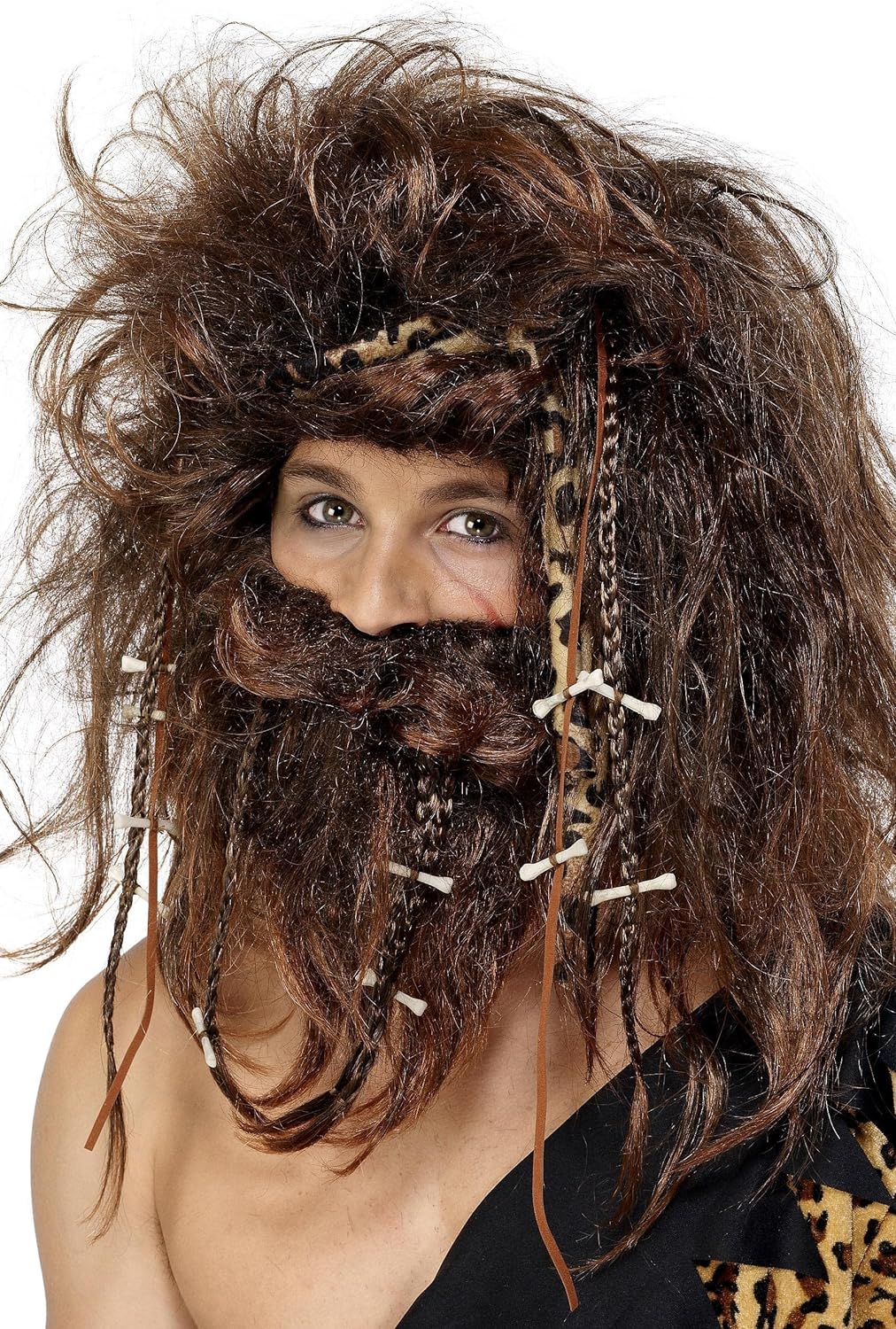 Smiffys Crazy Caveman Set, Brown