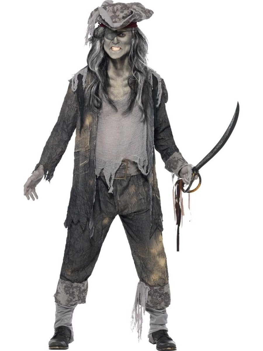 SMIFFY'S Disfraz de pirata fantasma para hombre