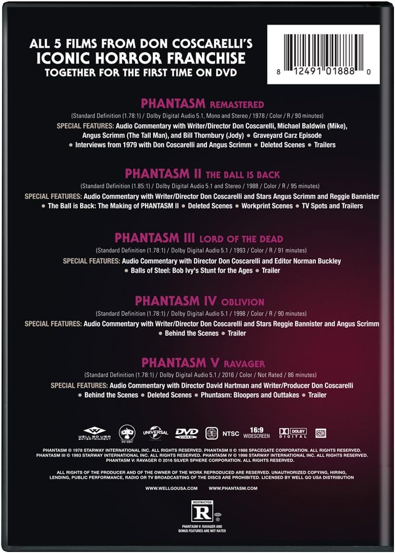 Phantasm 5 Movie DVD Collection
