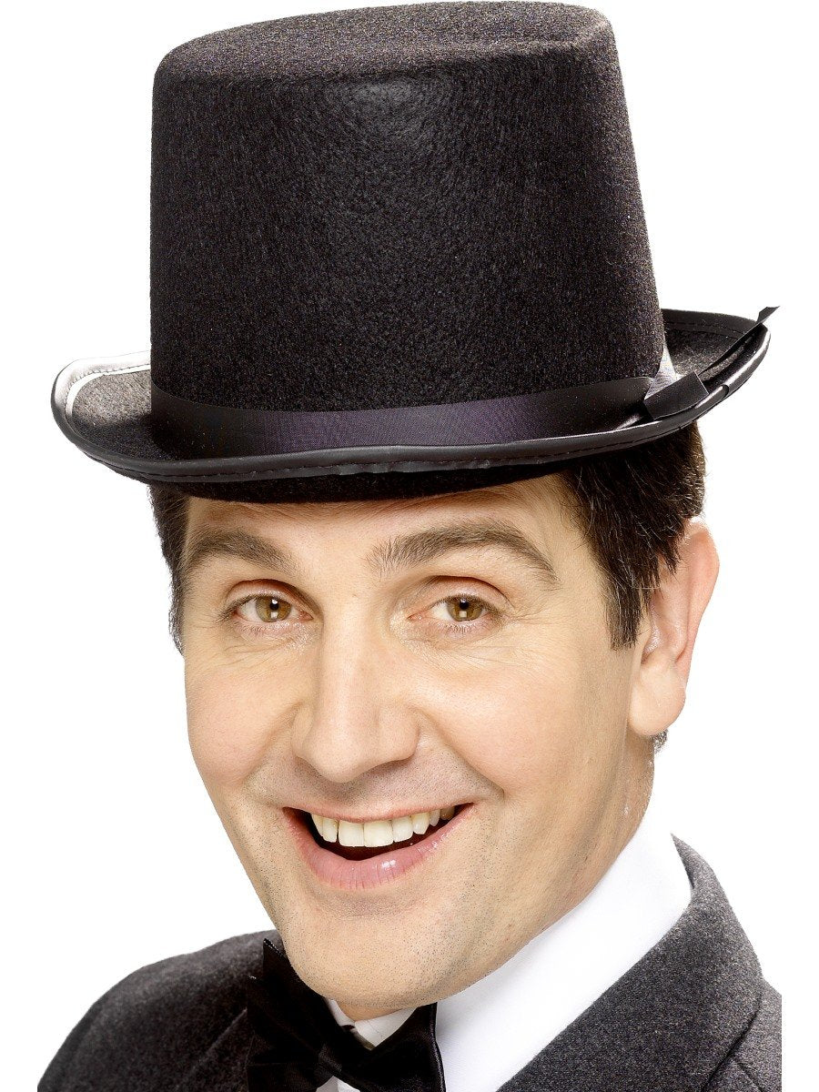 Smiffys Topper Hat, Black