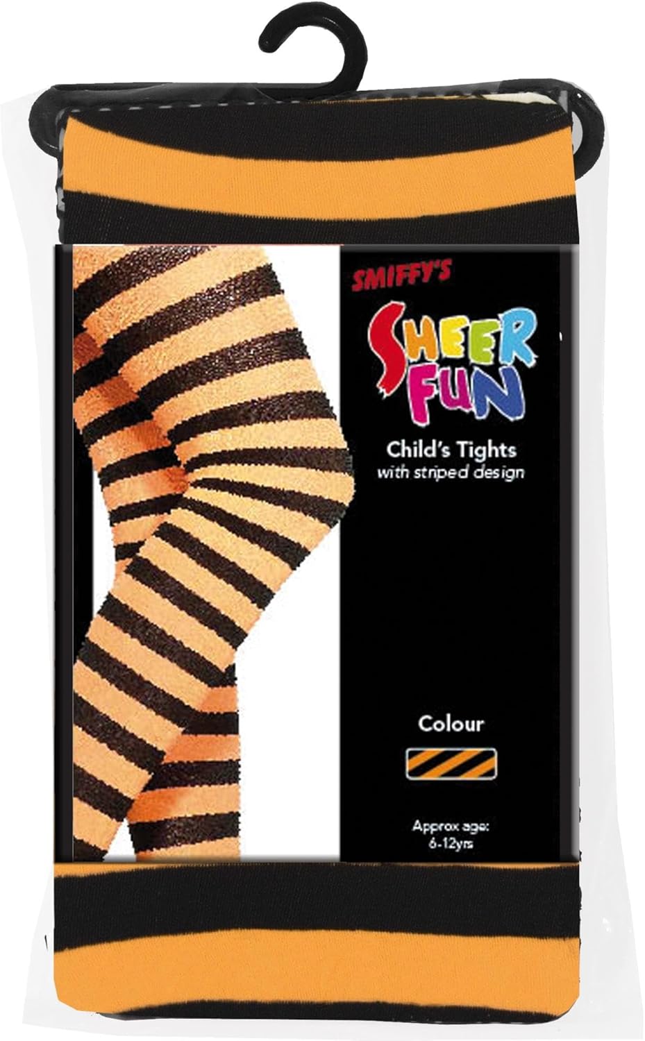 Smiffys Striped - Tights and Black