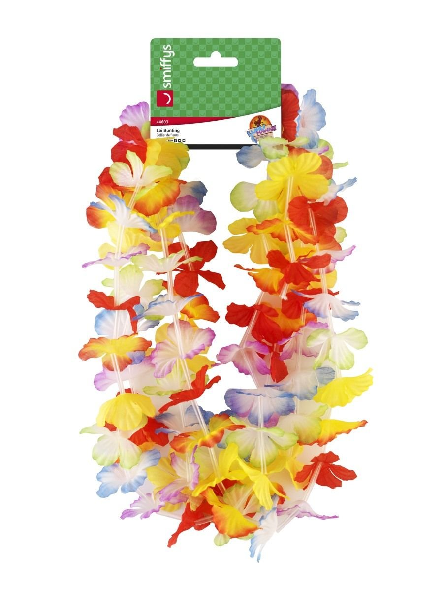 Smiffys Hawaiian Bunting, Multi-Coloured