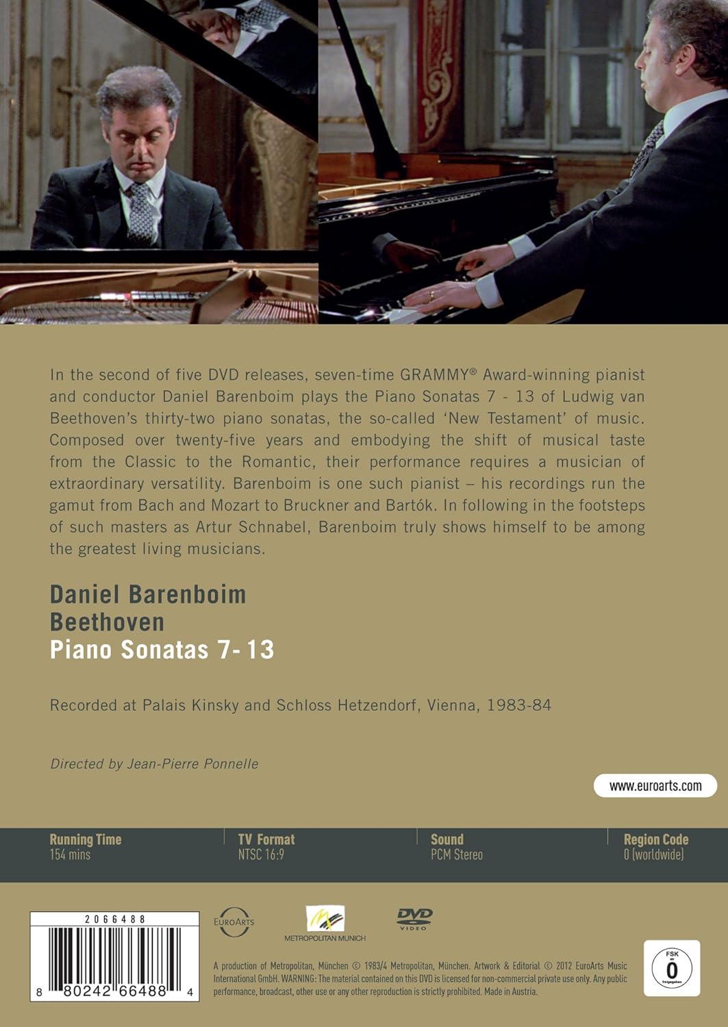 Barenboim plays Beethoven Piano Sonatas Nos. 7-13, Part 2/5
