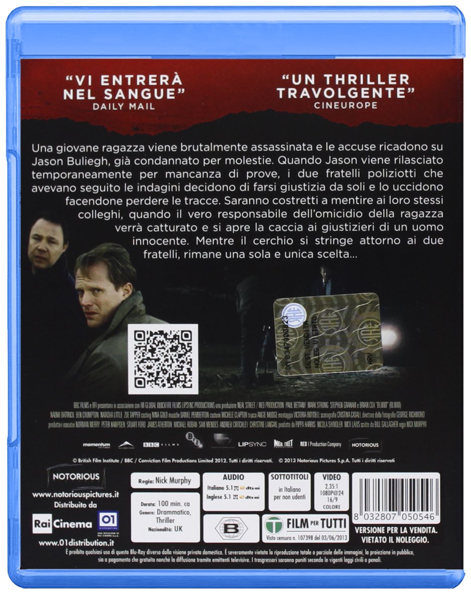 blood (blu-ray) blu_ray Italian Import