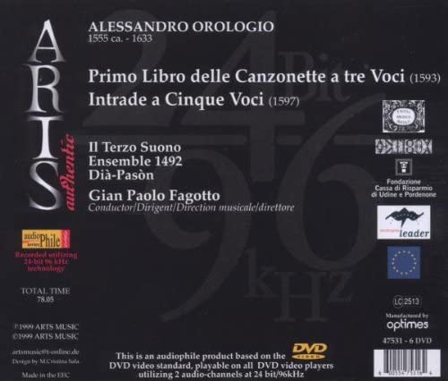 Primo Libro Delle Canzonette a 3 Voci (Ensemble 1492)