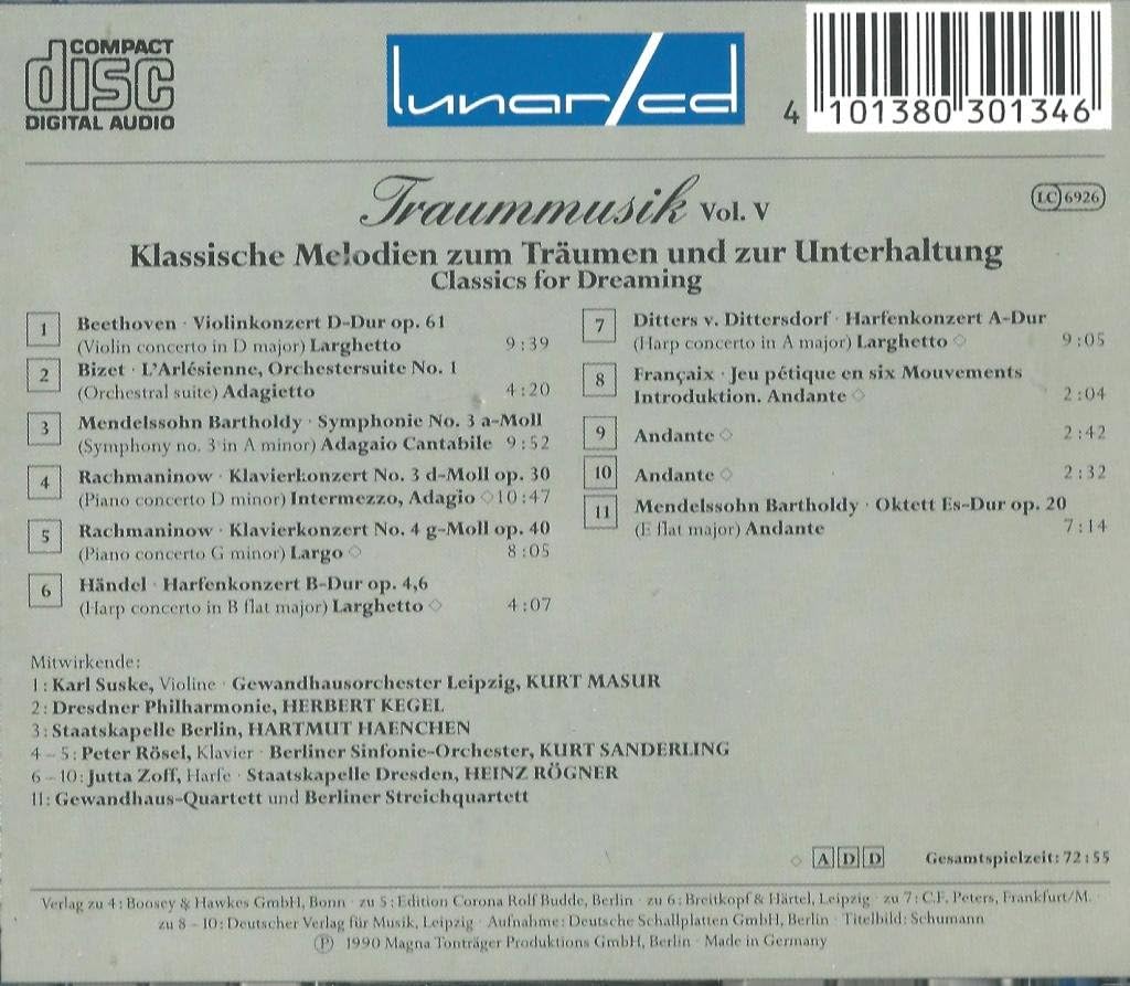 Traummusik Vol. 5 - Classics For Dreamin