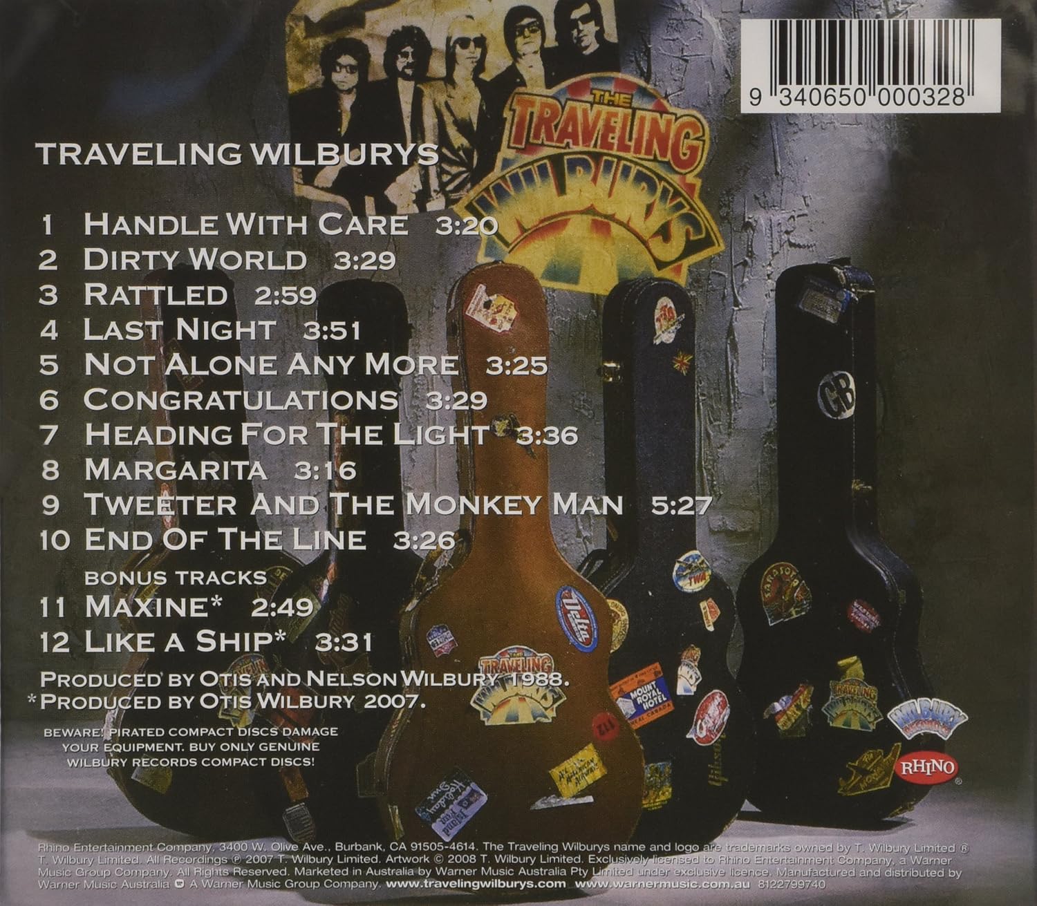 Traveling Wilburys Vol. 1 The