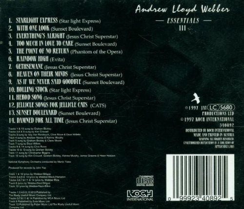 Essentials Iii - Andrew Lloyd Webber