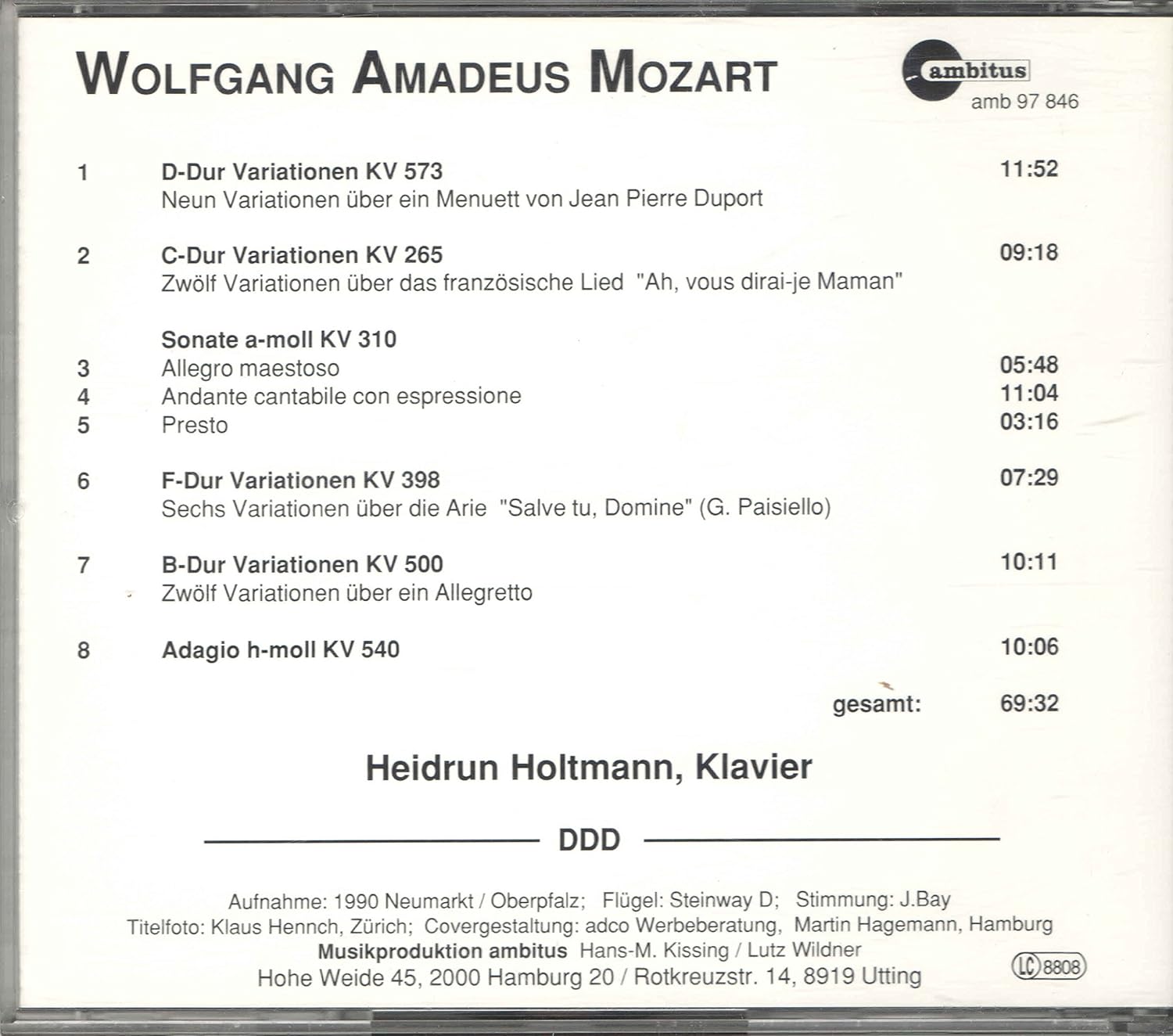 Mozart Variationen Für Klavier
