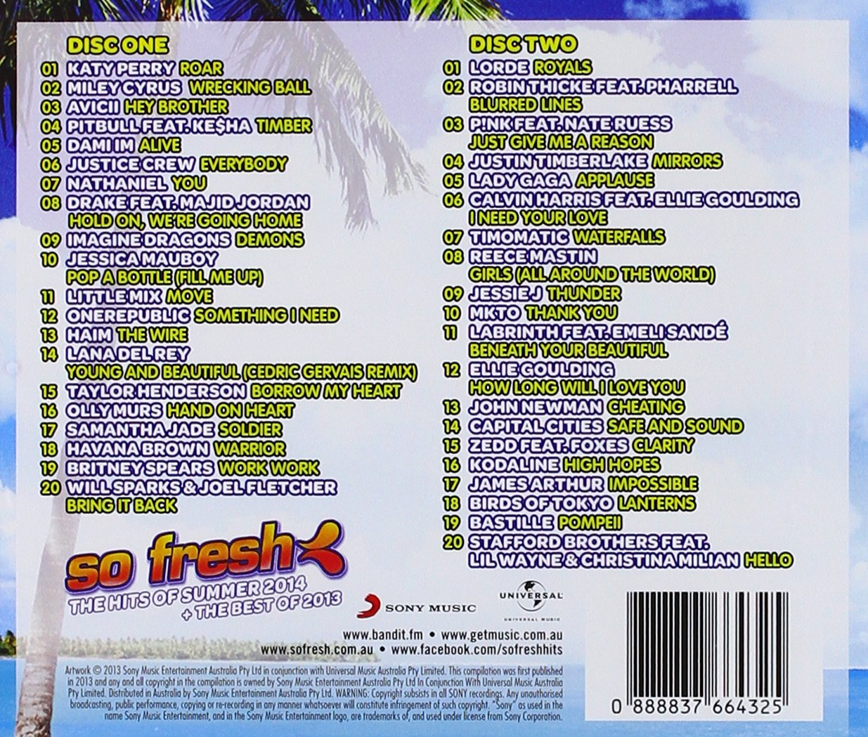 So Fresh: Hits Of Summer 2014 + The Best Of 2013