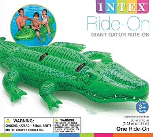 Intex Giant Gator Ride-On - Aufblasbarer Reittier - 203 x 114 cm