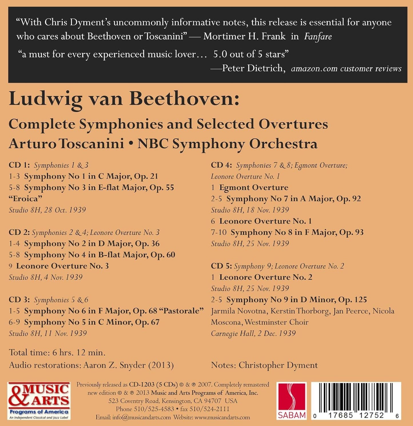 Ludwig Van Beethoven: Complete Symphonies and Selected Overtures