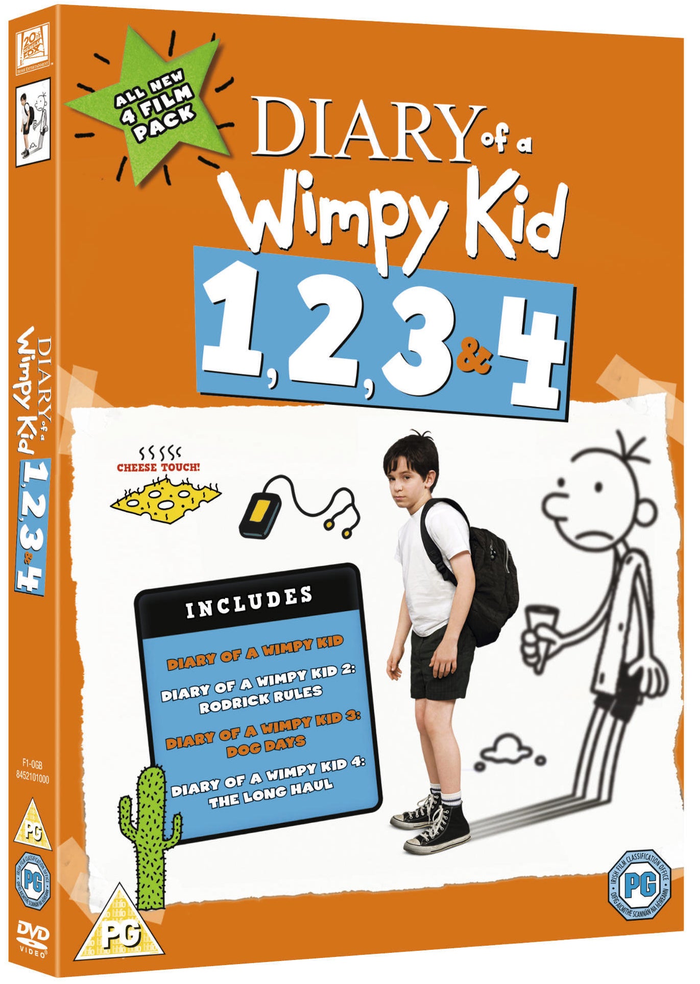 Diary of a Wimpy Kid 1, 2, 3 & 4