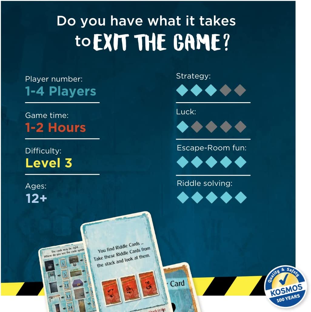 Thames & Kosmos - Exit: The Forgotten Island - Level: 3/5 - Unique Escape Room Game - 1-4 Players - Puzzle Solving Strategy Board Games for Adults & Kids, Ages 12+ - 692858