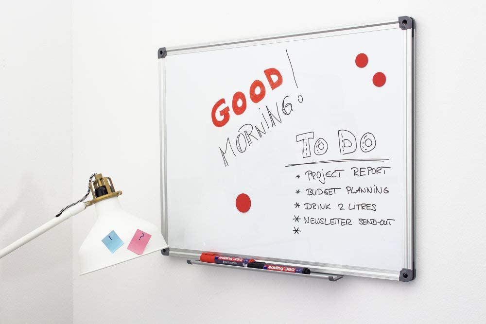 edding 360 whiteboard marker - blue - 10 whiteboard pens - round tip 1.5-3 mm - whiteboard pen dry wipe - for whiteboards, flipcharts, pinboards, magnetic and memo boards - sketchnotes - refillable