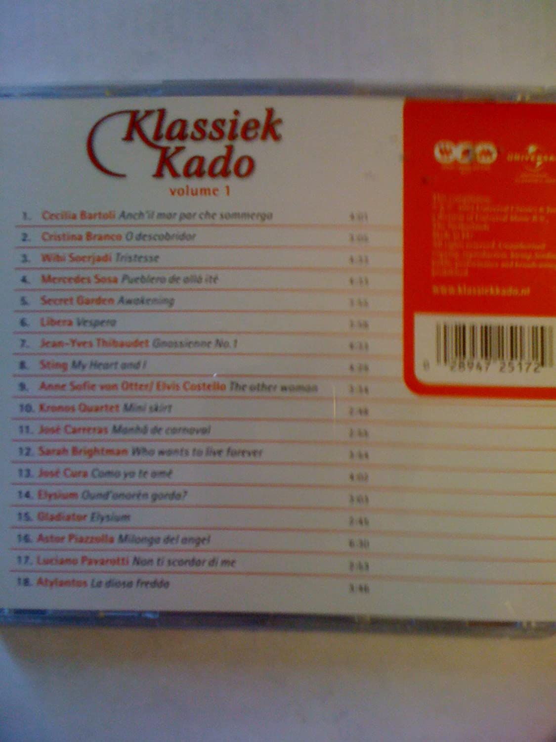1-CD VARIOUS - KLASSIEK KADO VOLUME 1